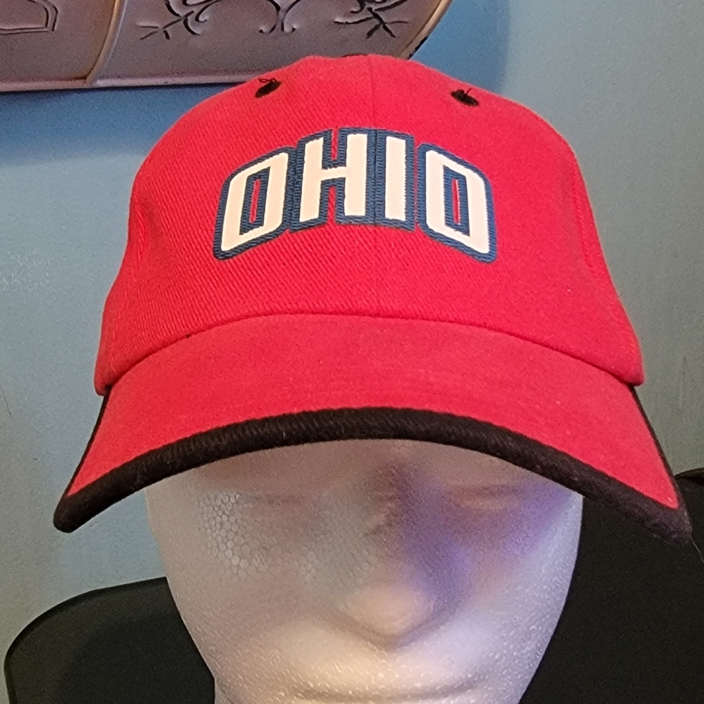 Mens Ohio "The Buckeye State" Ball Cap by Falcon OS Red